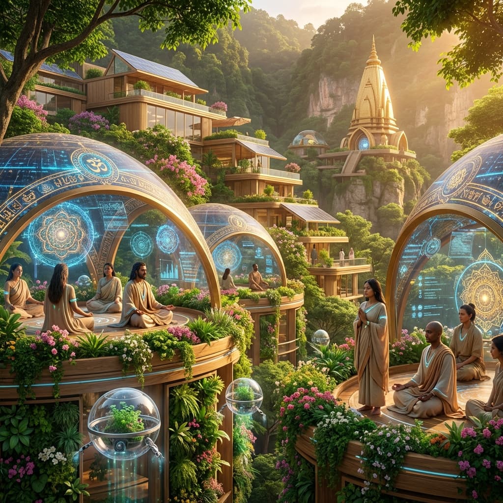 Spiritual AI World Utopia